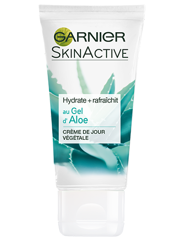 Garnier, SkinActive, Aloe Vera, soin hydratant rafraîchissant, normal, mixte, peau sensible, hydratant, packshot